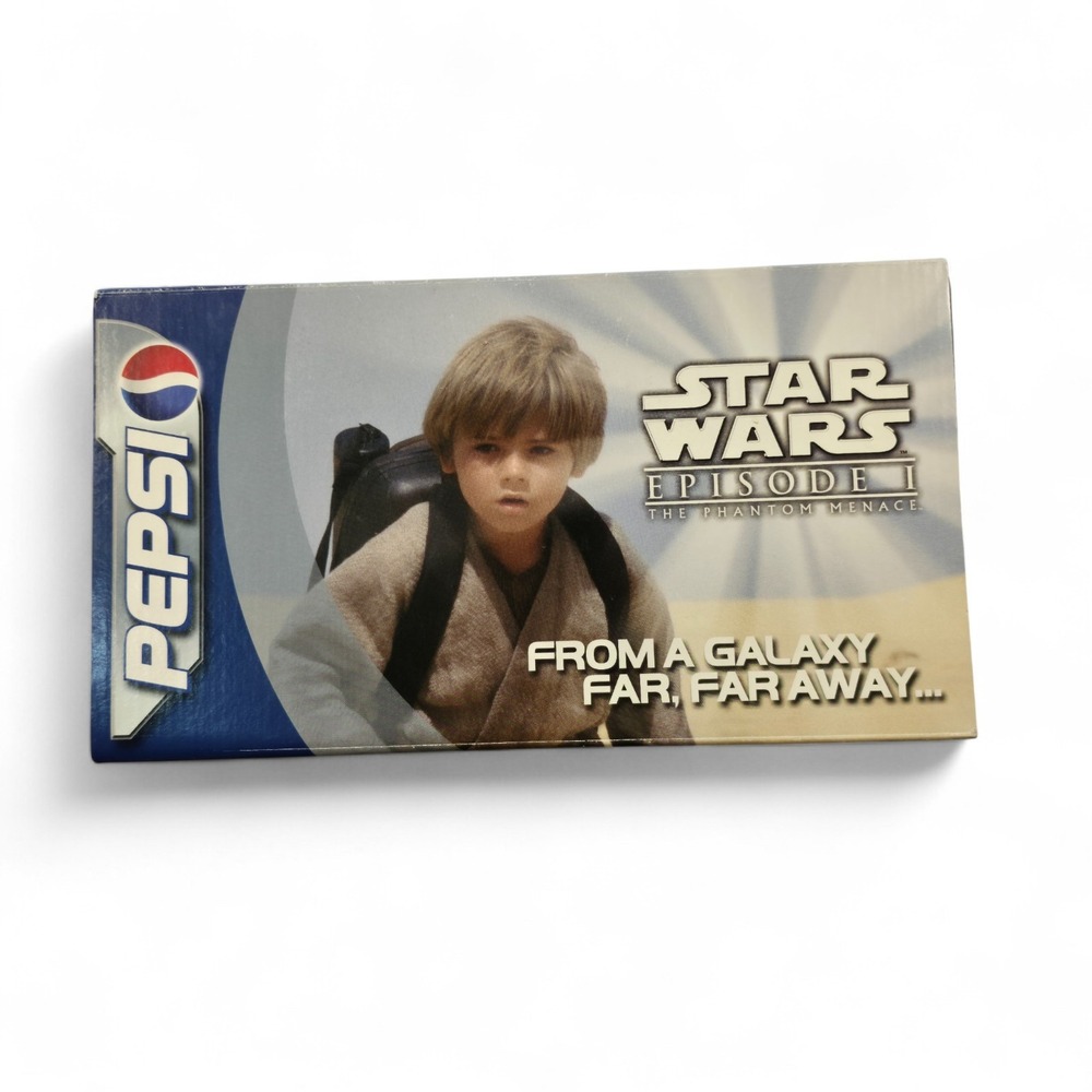 Star Wars‎ Episode I Pepsi Promo Display Set 1999 Retro Collector Cans Box Yoda